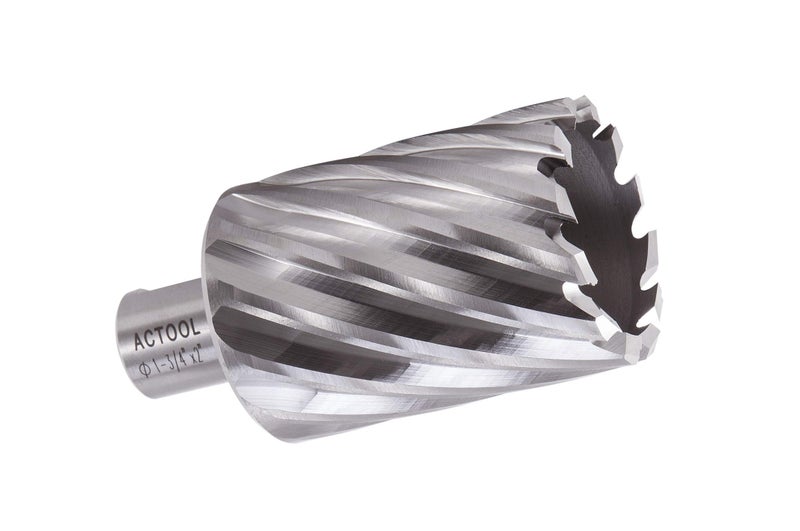 ACTOOL 1-3/4" Diameter Ã— 2" Depth of Cut HSS ANNULAR Cutter with 3/4'' Weldon Shank - Image 1